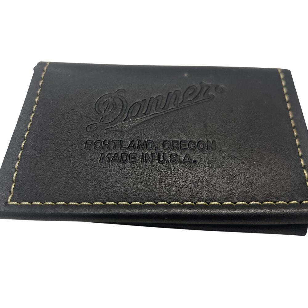 Danner Leather Card Wallet Made In Portland Oregon Bifold Embossed